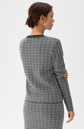 Roberta Top Black/Ecru