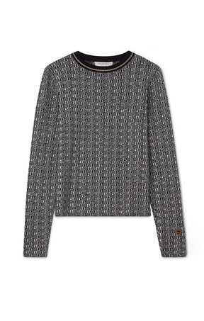 Roberta Top Black/Ecru