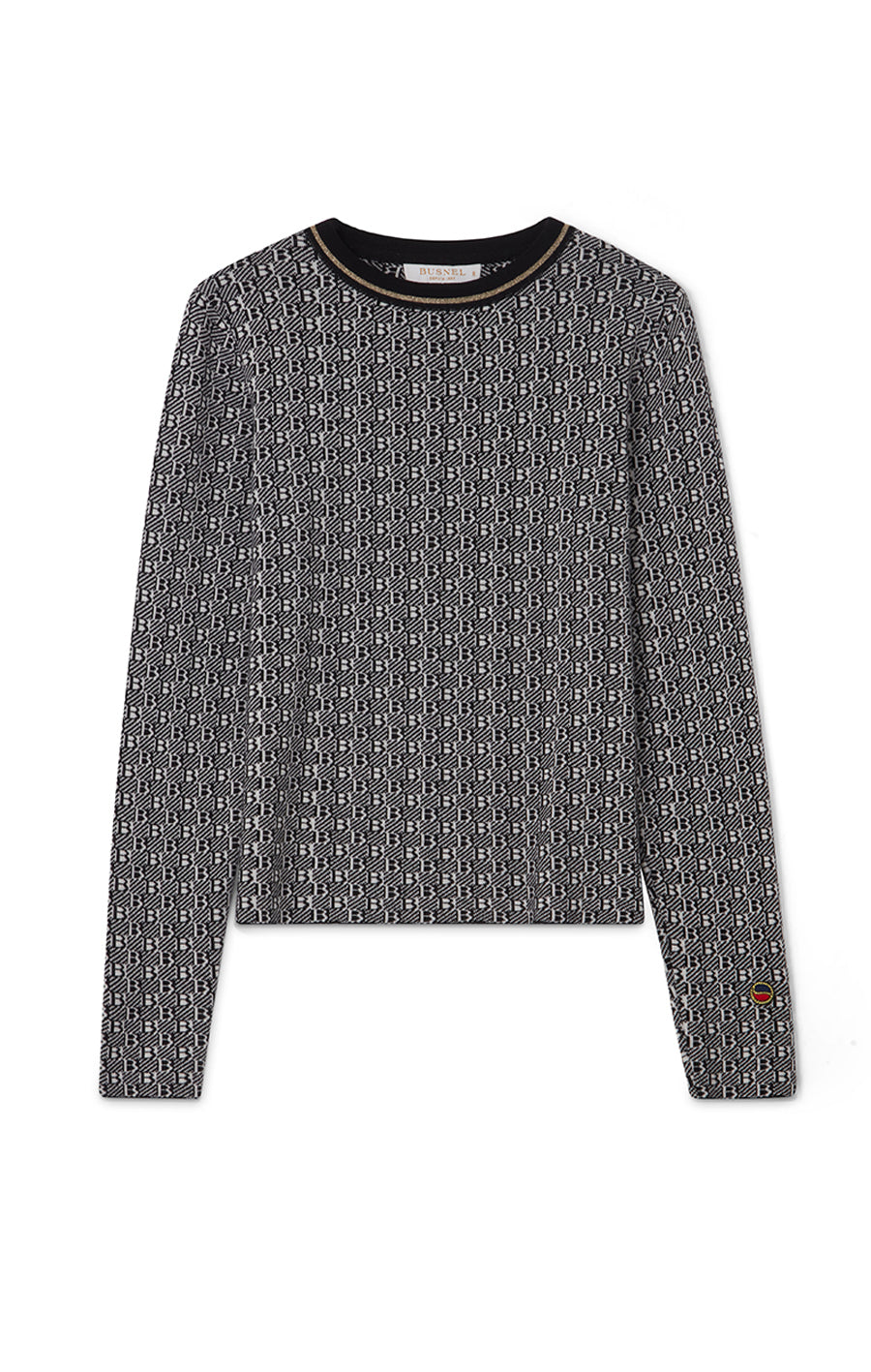 Roberta Top Black/Ecru