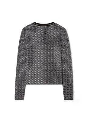 Roberta Top Black/Ecru
