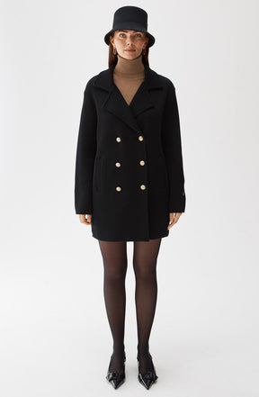 Romaine Coat Black
