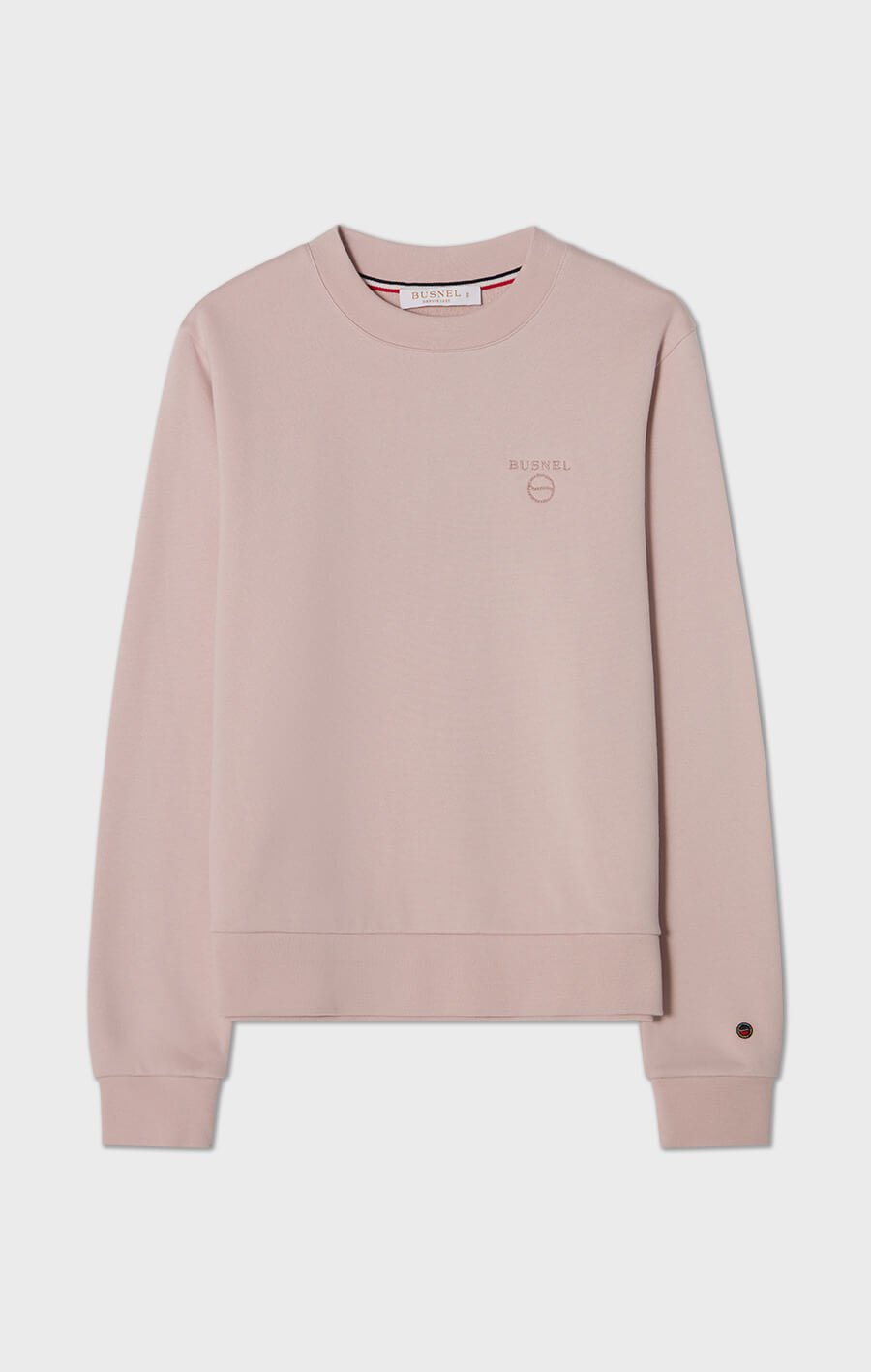Samantha sweatshirt med broderi ljusrosa