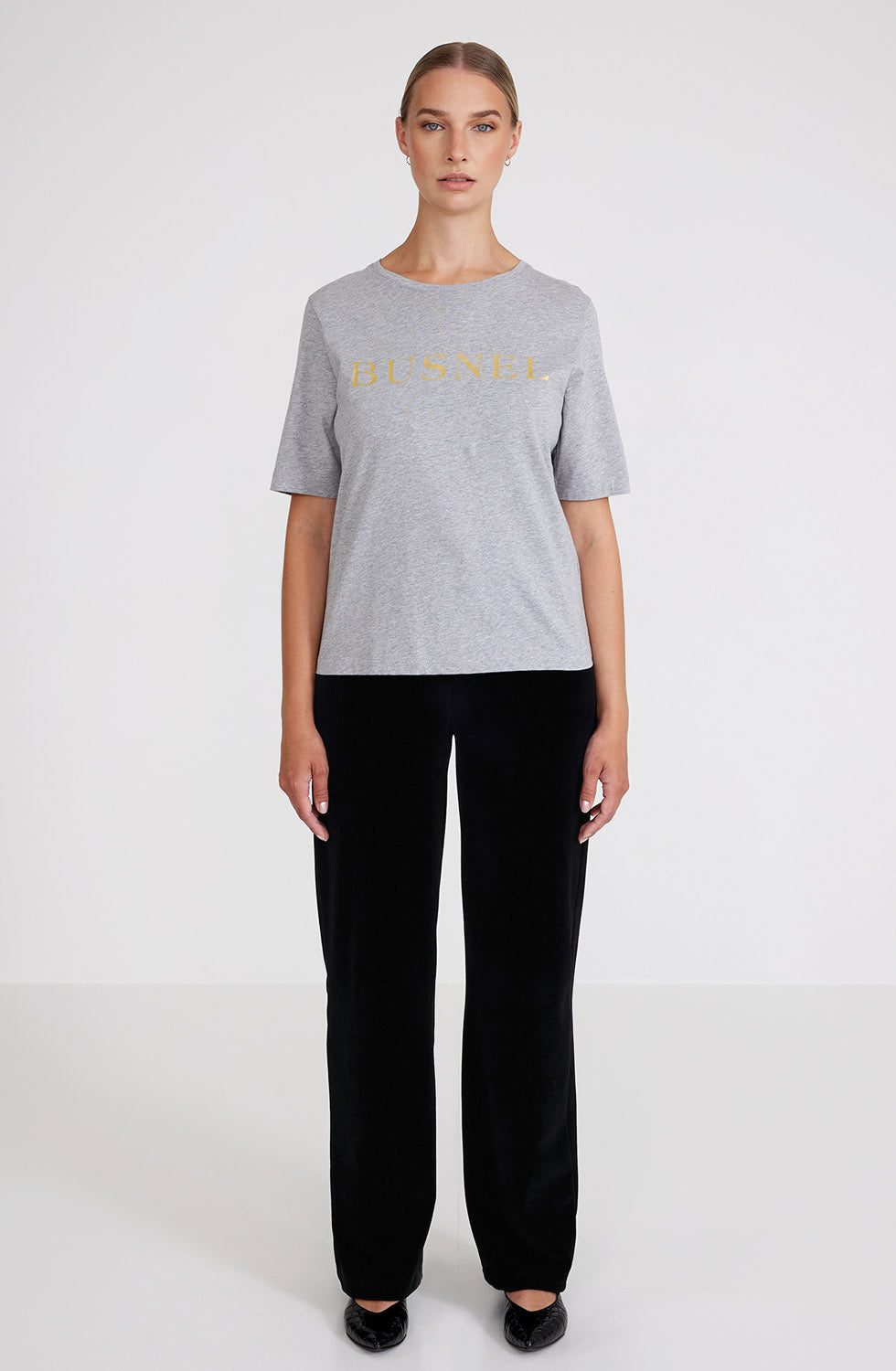 Sanna T-shirt Grey Melange
