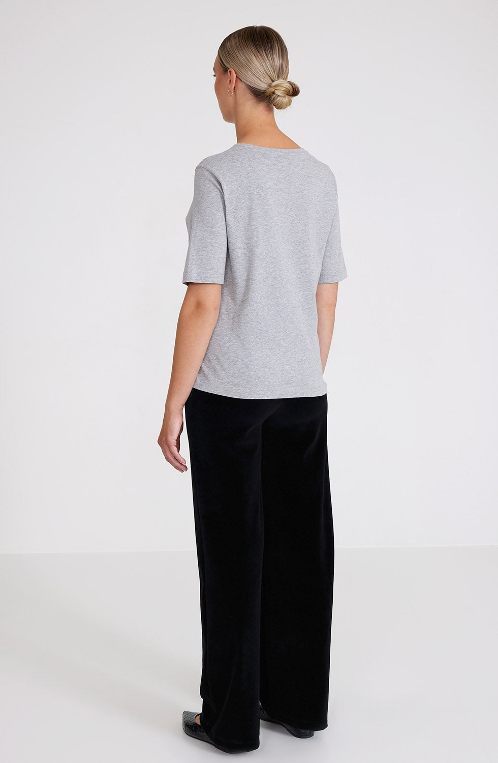 Sanna T-shirt Grey Melange
