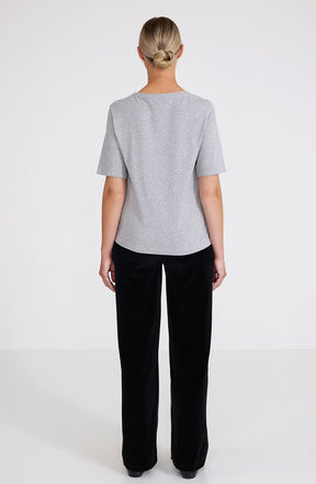 Sanna T-shirt Grey Melange