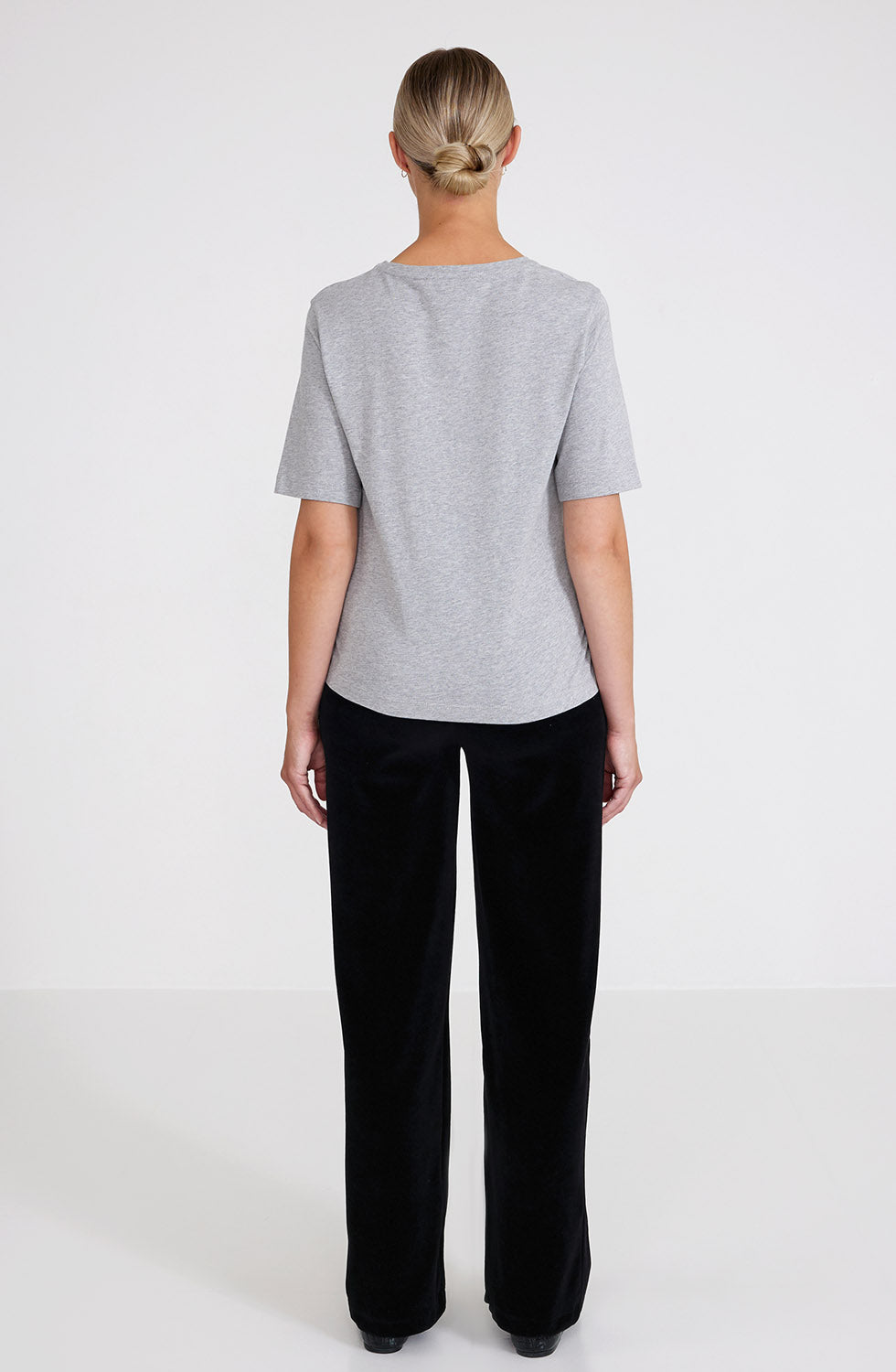 Sanna T-shirt Grey Melange
