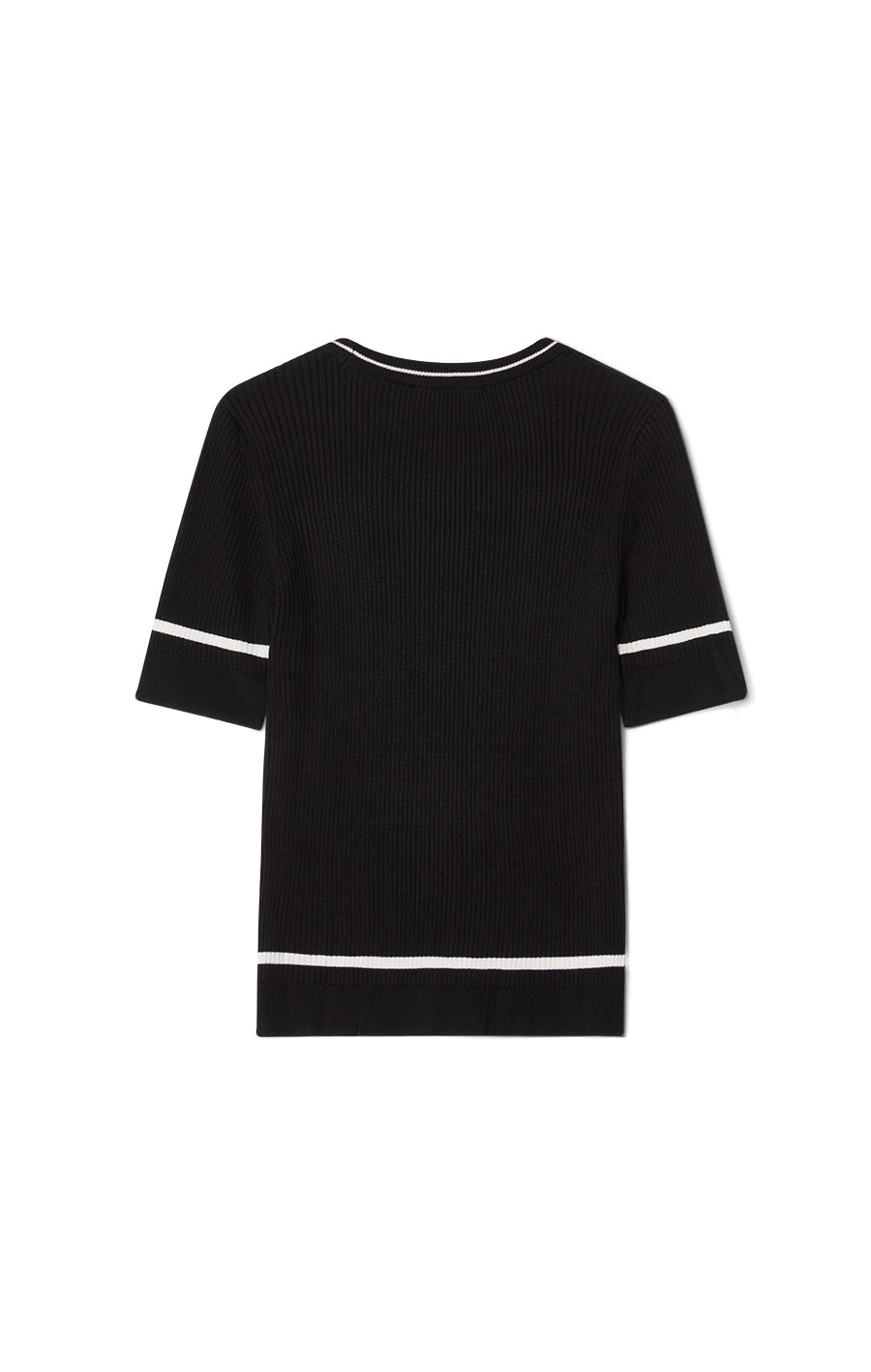 Thomasina Top Black/Ecru