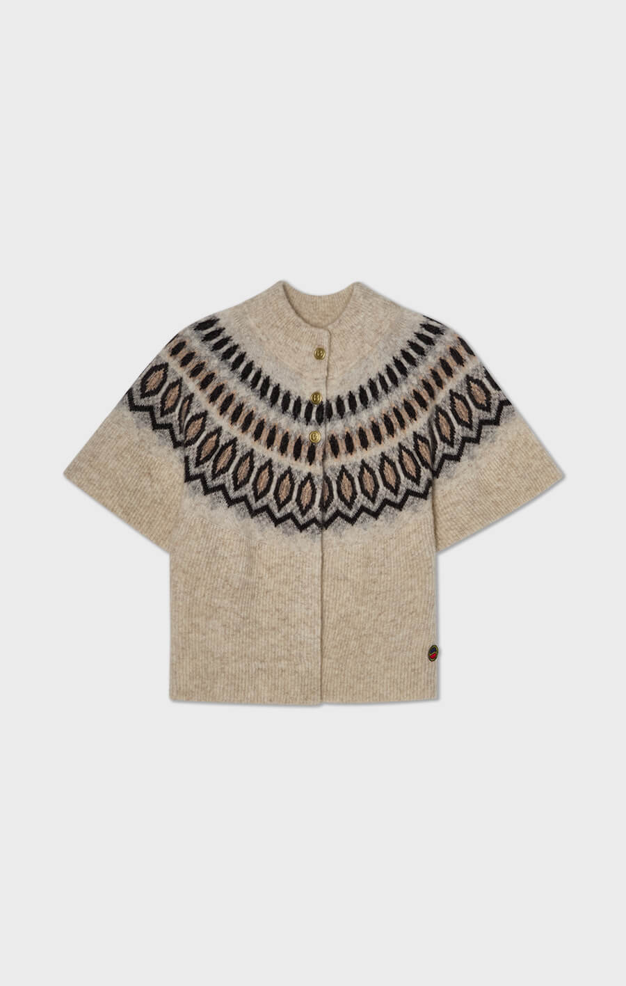 Vilanie Cardigan Jacquard Sandstorm