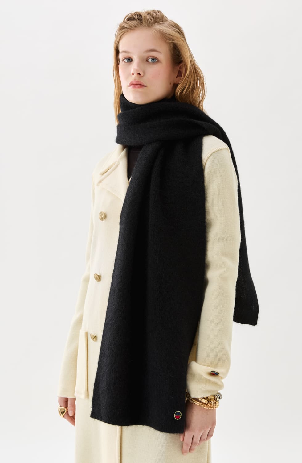 Valentina Scarf Black