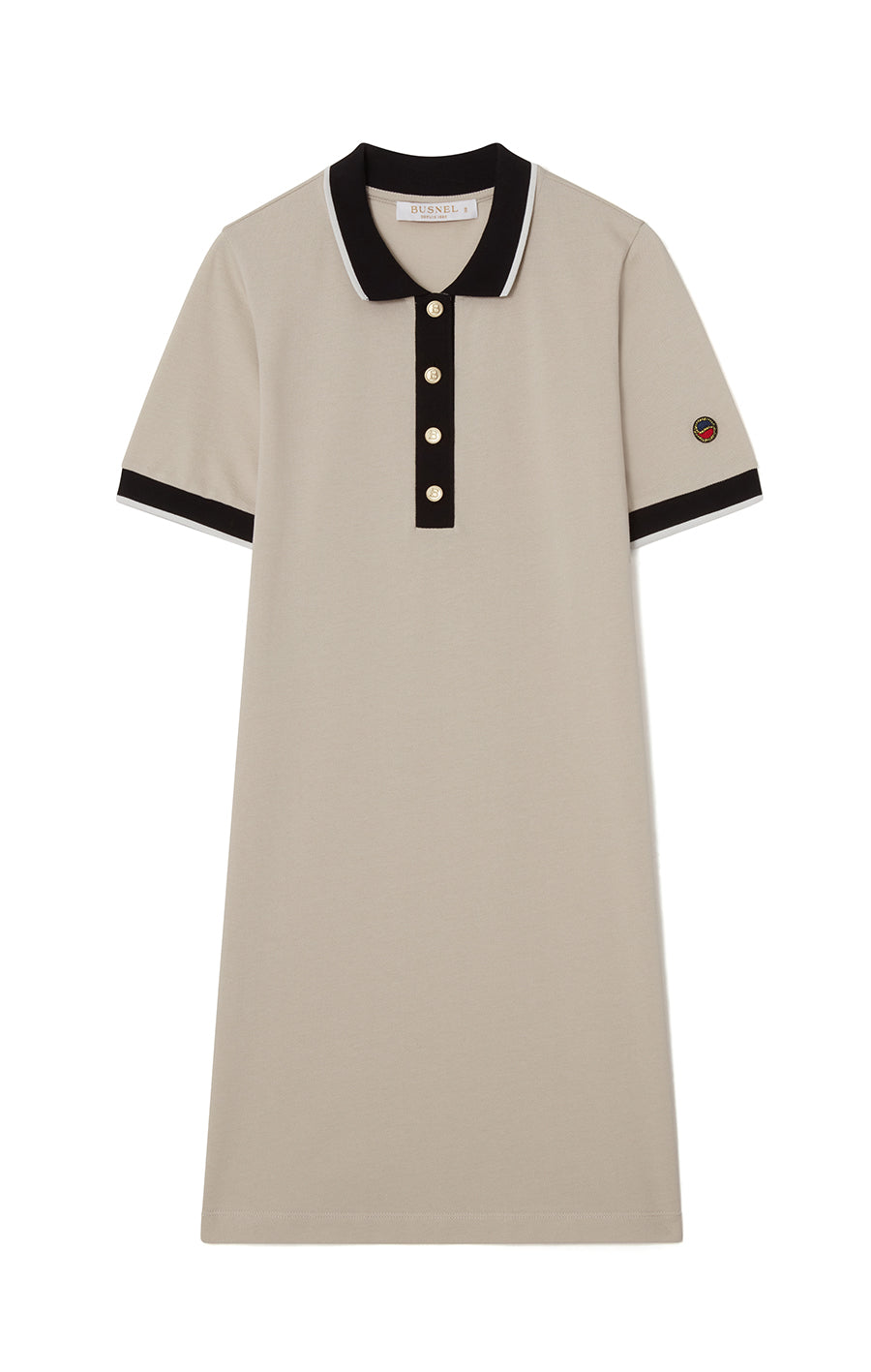 Vera Dress Beige/Black