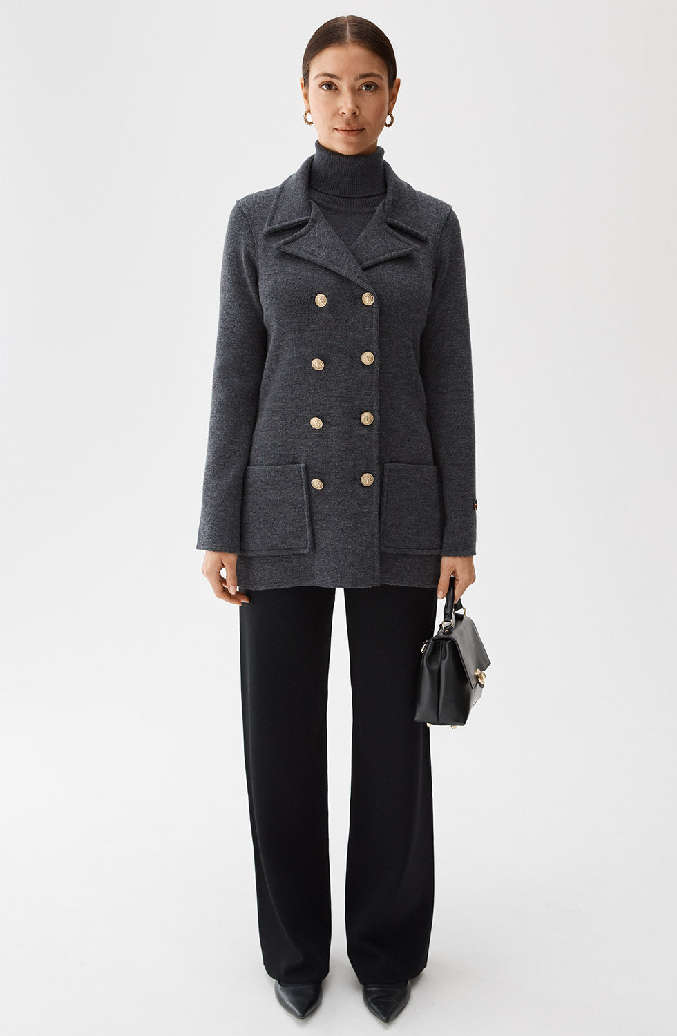 Busnel - Victoria Jacket Antracite - Wool Blazer - Busnel.com