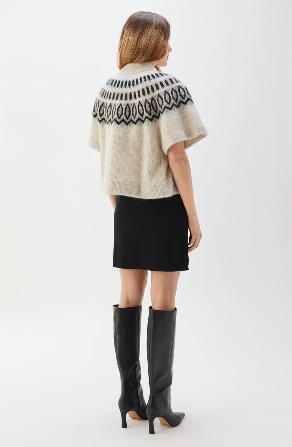 Vilanie Cardigan Jacquard Sandstorm