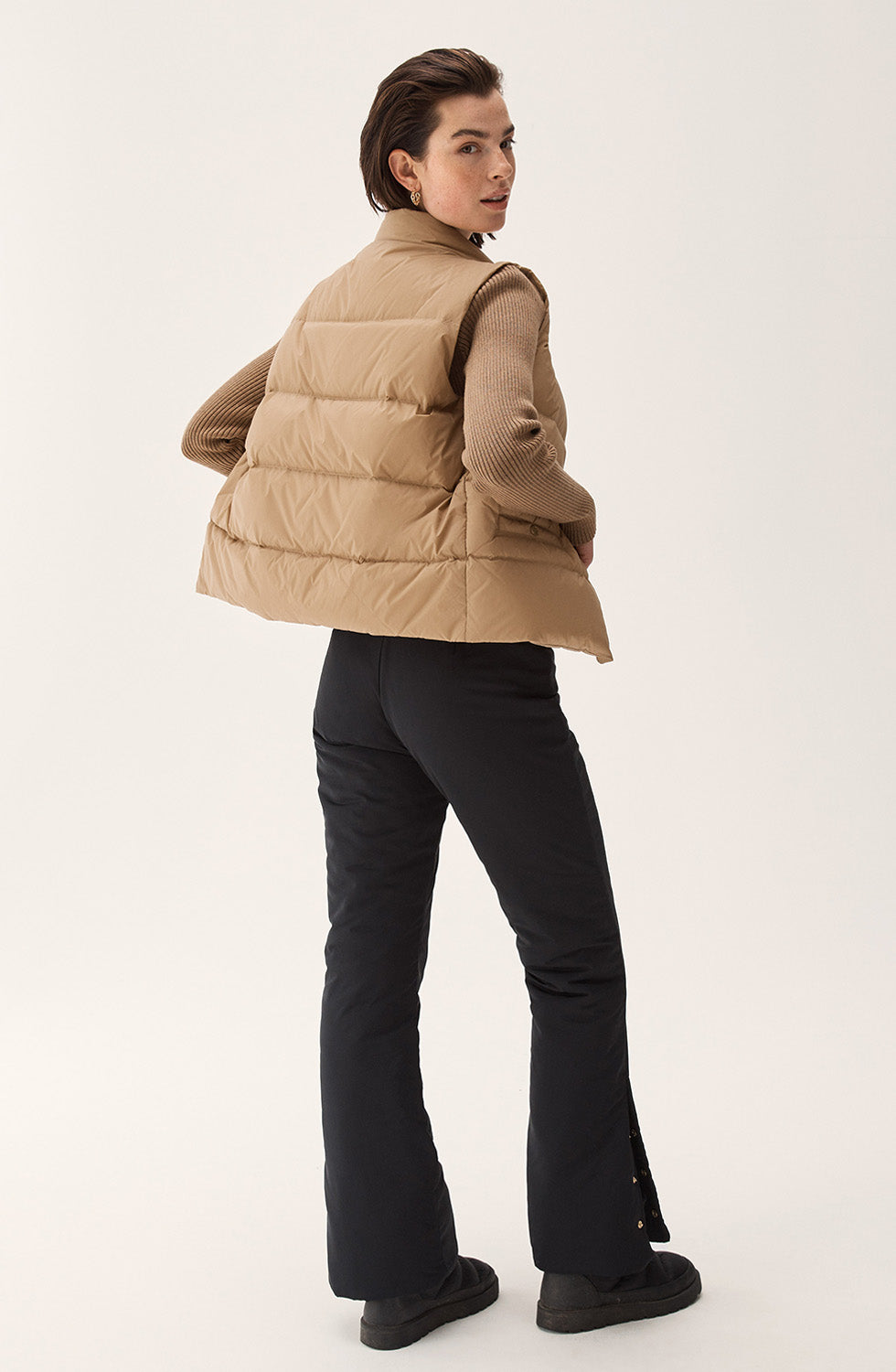 Amy Down Vest Light Toffee