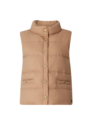 Amy Down Vest Light Toffee