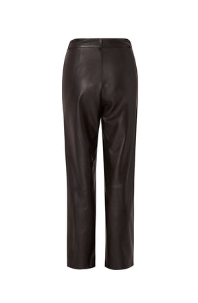 Andie Leather Trousers Chocolat