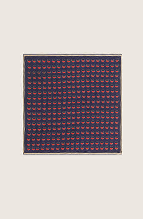 Busnel Silk Scarf Logo Print Small