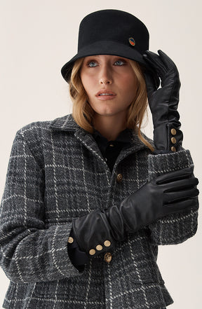 Becky Jacket Grey Melange Check