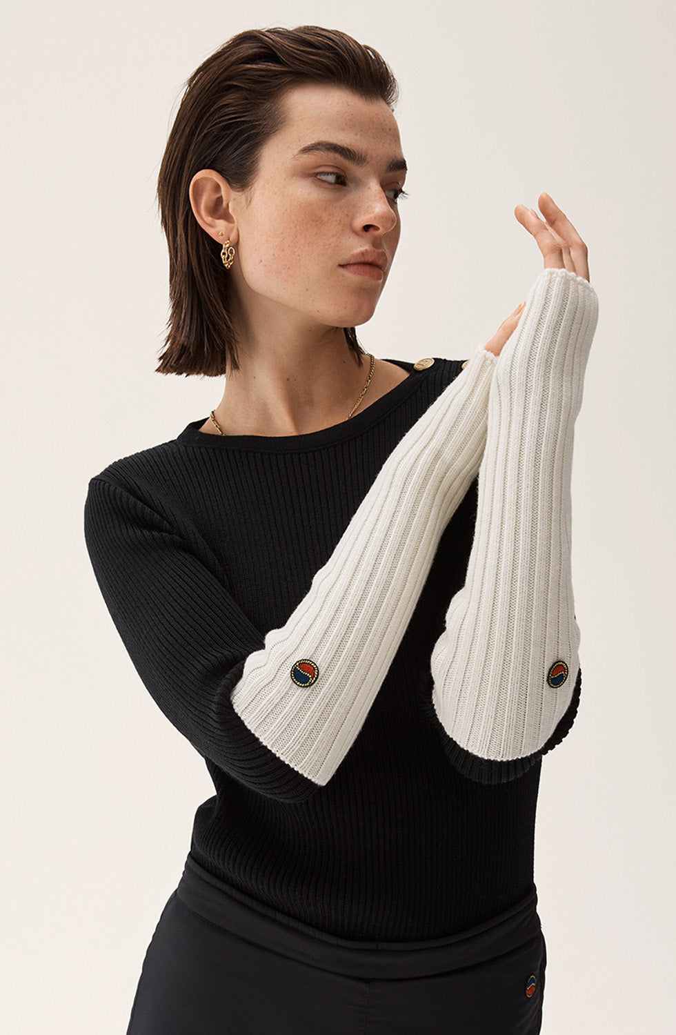 Manja Mittens Off White