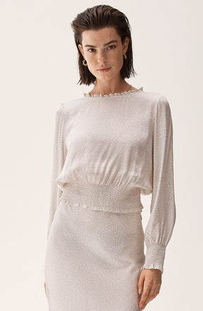 Naomi Top Noisette Ecru