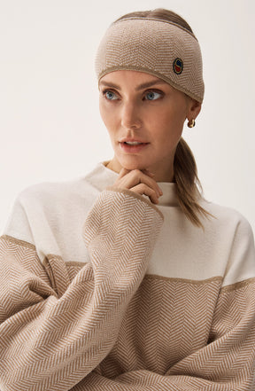 Olga Headband Ecru Toffee