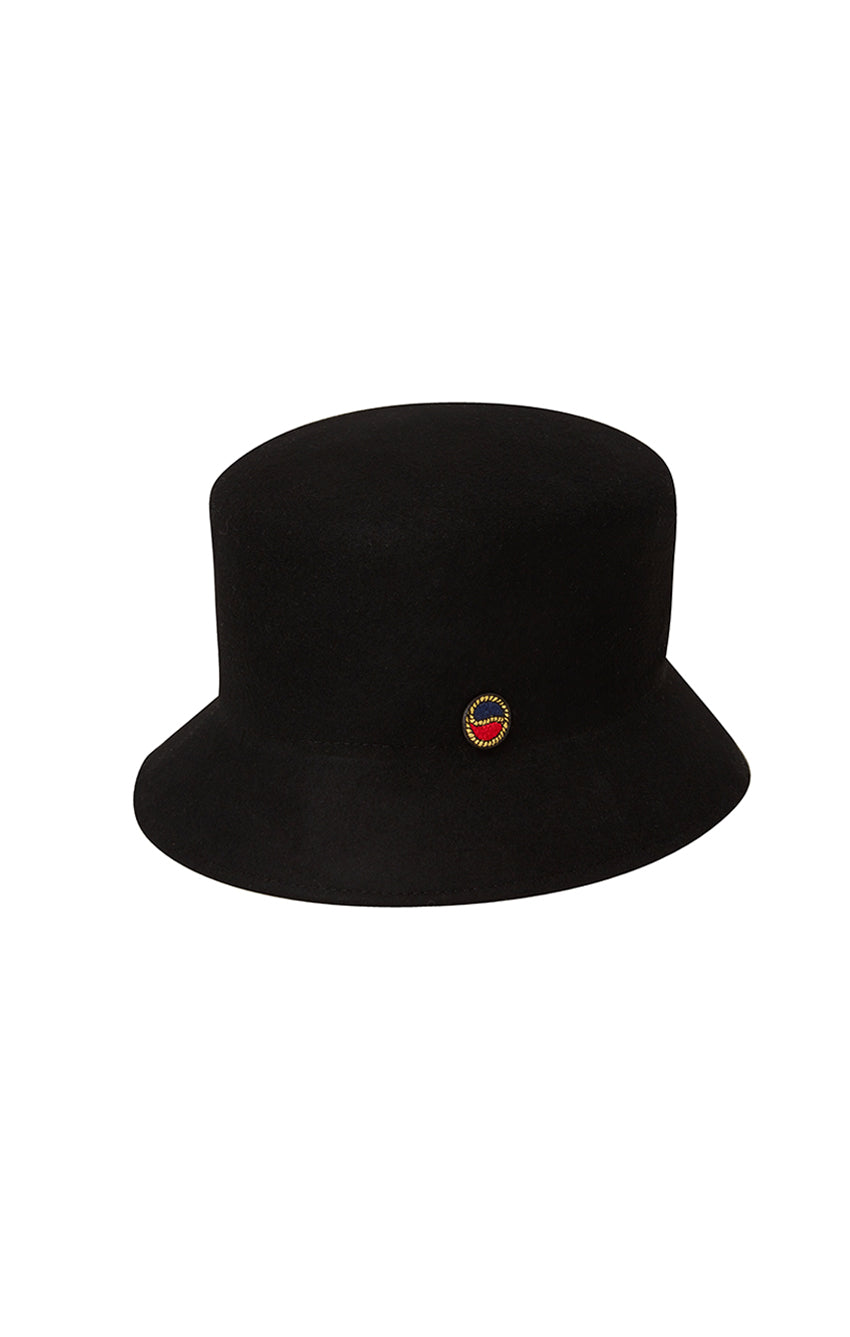Tina Felted Bucket Hat Black